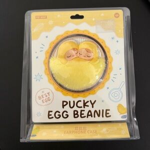 Pop Mart Pucky Egg Beanie Earphone Case - Yellow